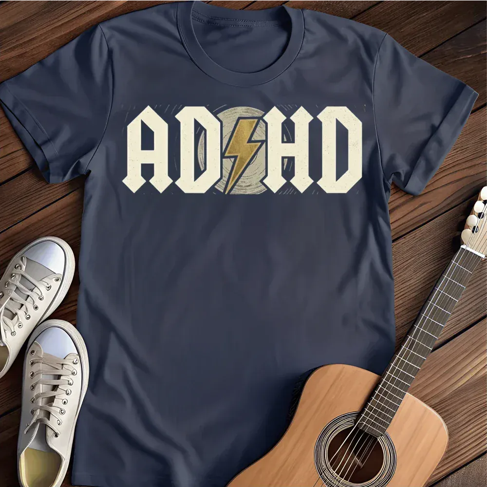 Printify T-Shirt Navy / S Adhd T Shirt