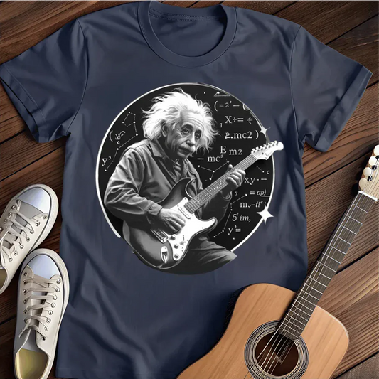 Printify T-Shirt Navy / S Albert Einstein Rocks T Shirt