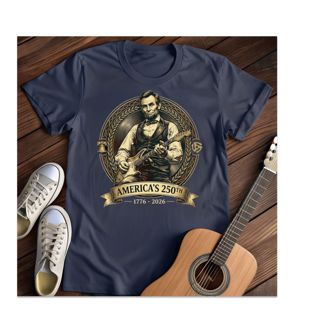 Printify T-Shirt Navy / S America's 250th Lincoln T-Shirt