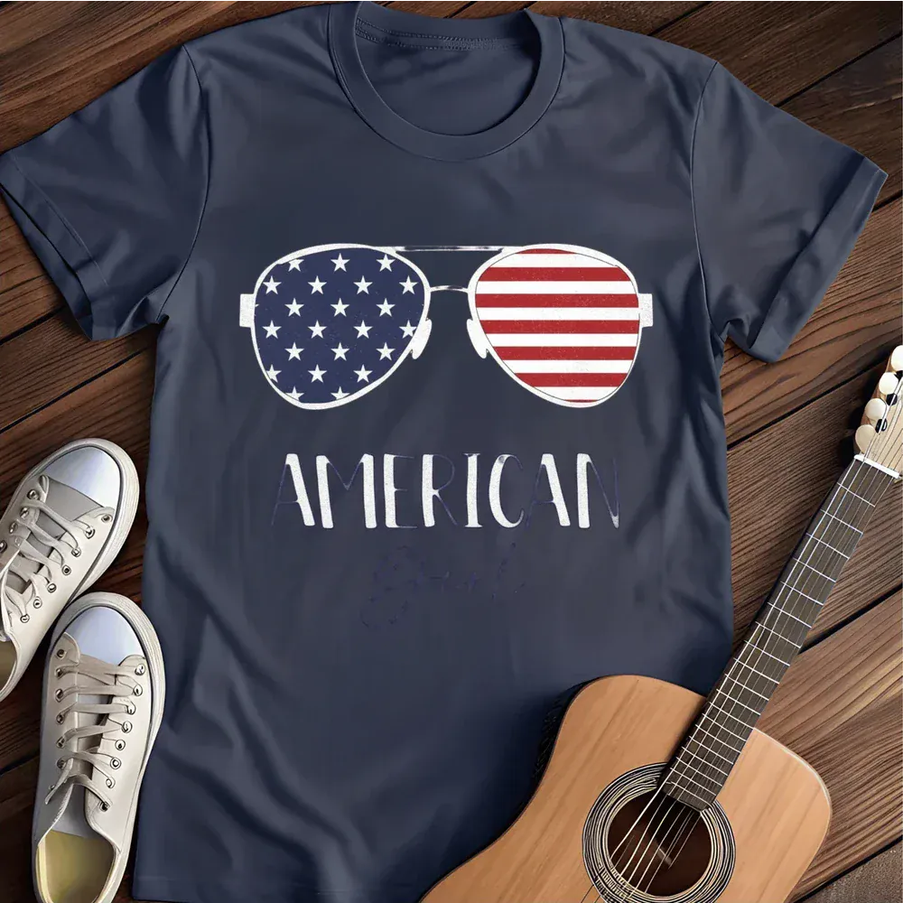 Printify T-Shirt Navy / S American Girl T Shirt