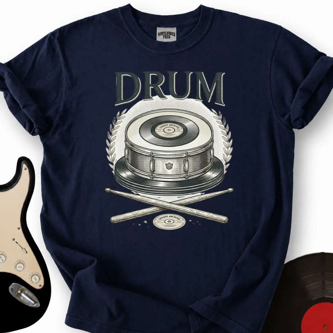 Printify T-Shirt Navy / S Analog Beat T-Shirt