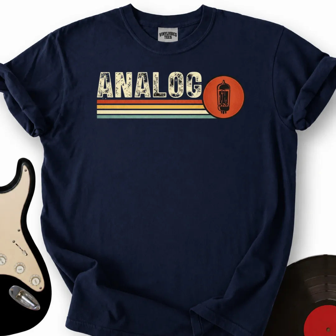 Printify T-Shirt Navy / S Analog T-Shirt