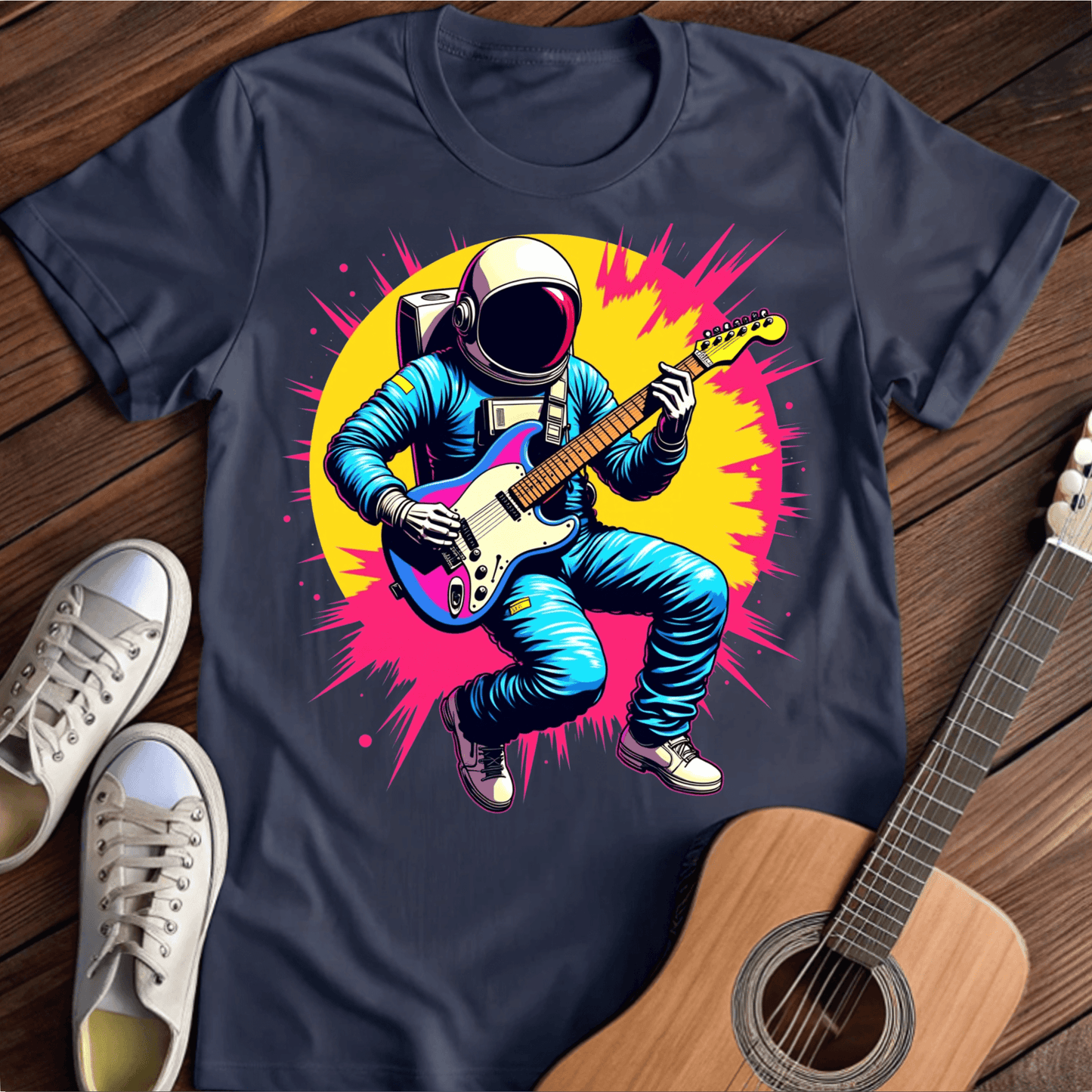 ⭐️⭐️⭐️⭐️⭐️ T-Shirt Navy / S Astronaut Rocking T-Shirt