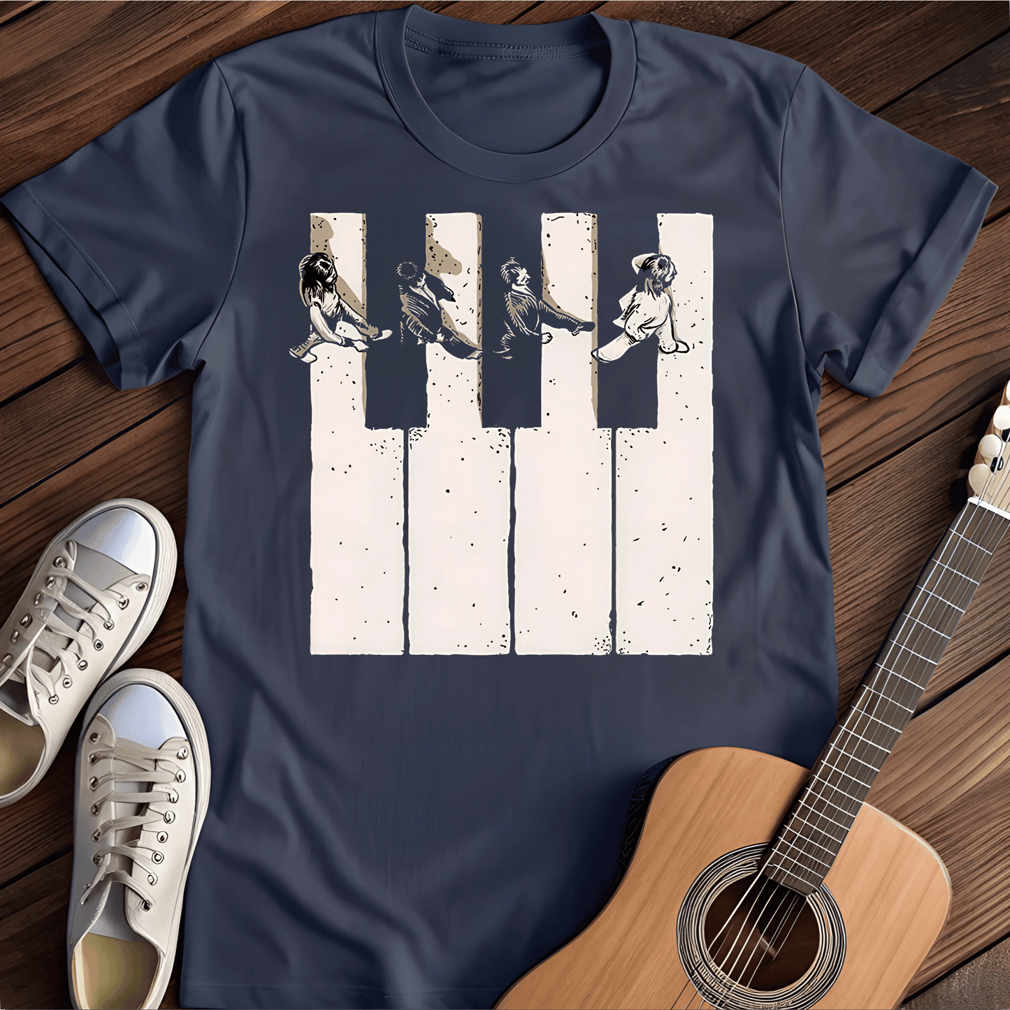 ⭐️⭐️⭐️⭐️⭐️ T-Shirt Navy / S Beatle Piano T-Shirt