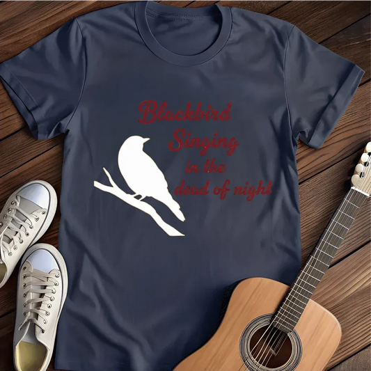 Printify T-Shirt Navy / S Blackbird T Shirt