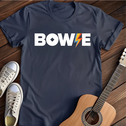 Printify T-Shirt Navy / S Bowie T Shirt