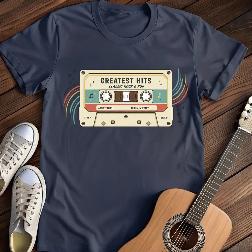 Printify T-Shirt Navy / S Casette T Shirt