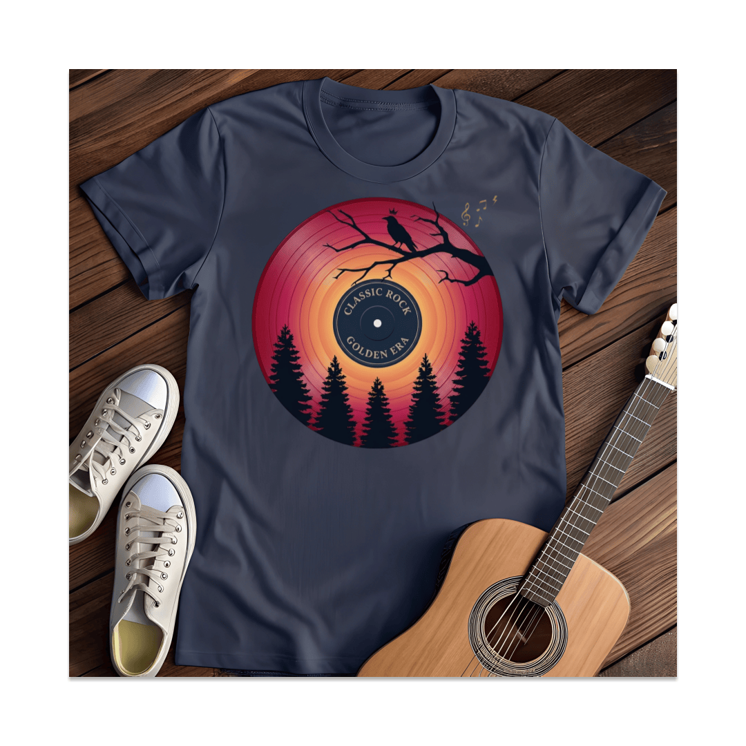 Printify T-Shirt Navy / S Classic Rock T-Shirt