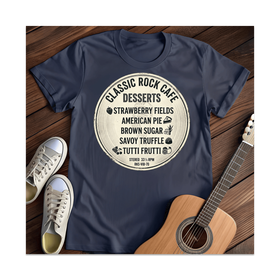 Printify T-Shirt Navy / S Classic Rock T-Shirt (2)