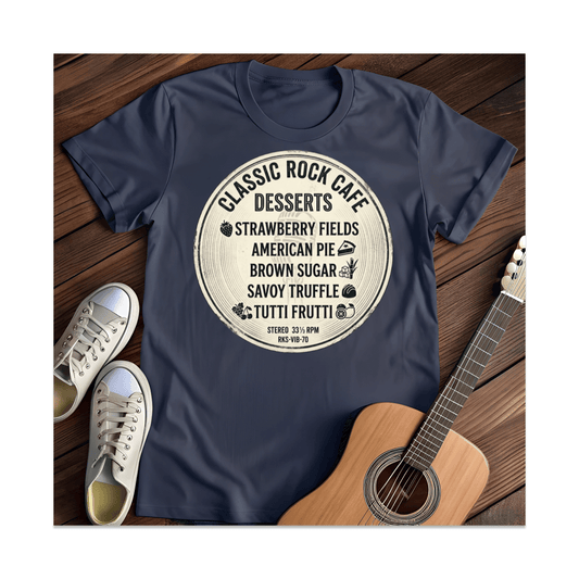 Printify T-Shirt Navy / S Classic Rock T-Shirt (2)