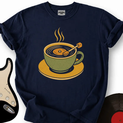 Printify T-Shirt Navy / S Coffee Player T-Shirt