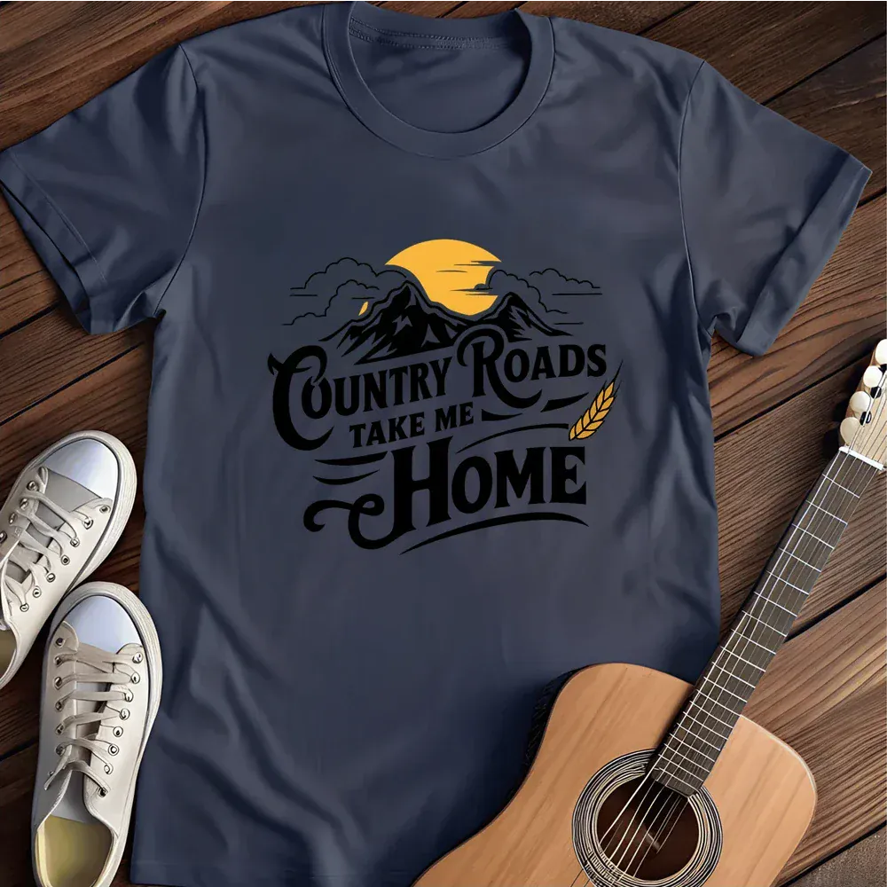 Printify T-Shirt Navy / S Country Road T Shirt
