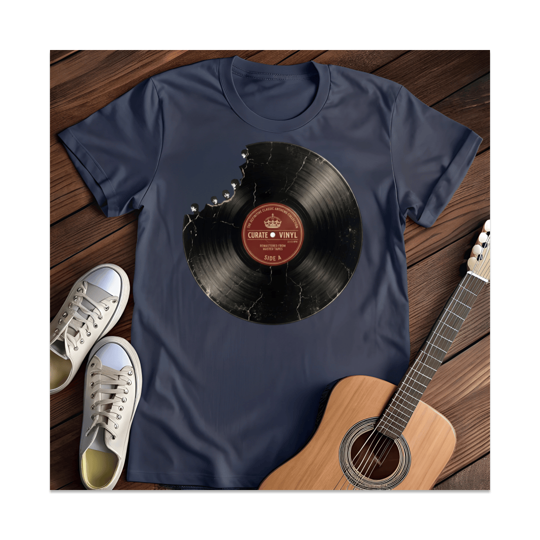 Printify T-Shirt Navy / S Curate Vinyl T-Shirt