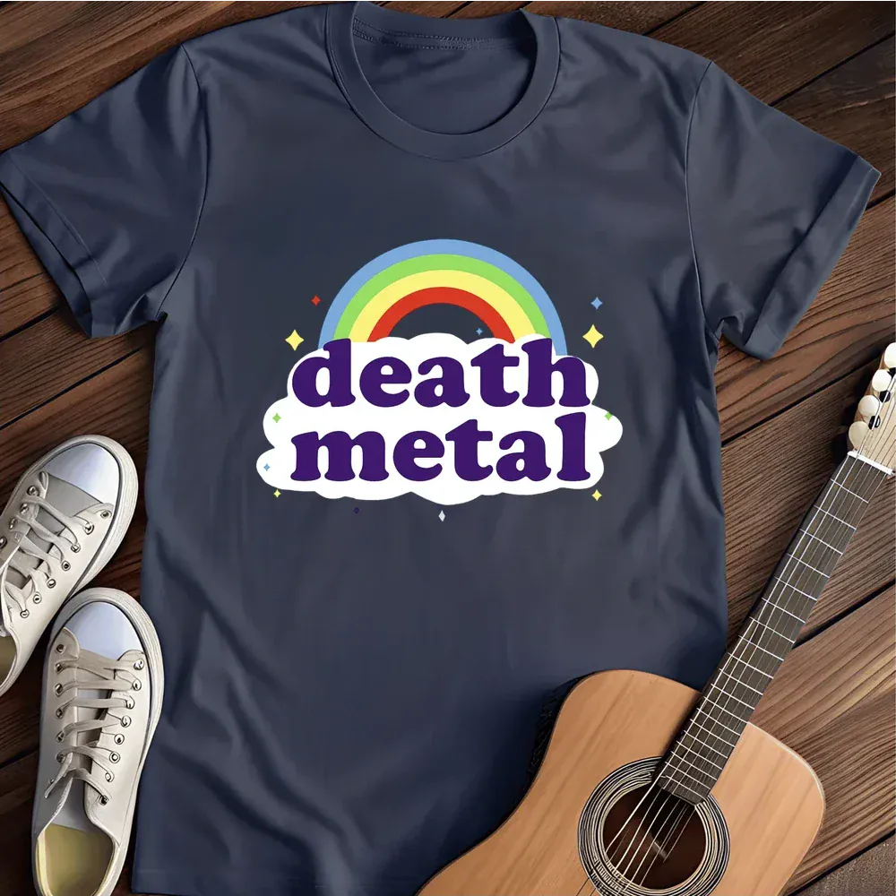 Printify T-Shirt Navy / S Death Metal T Shirt