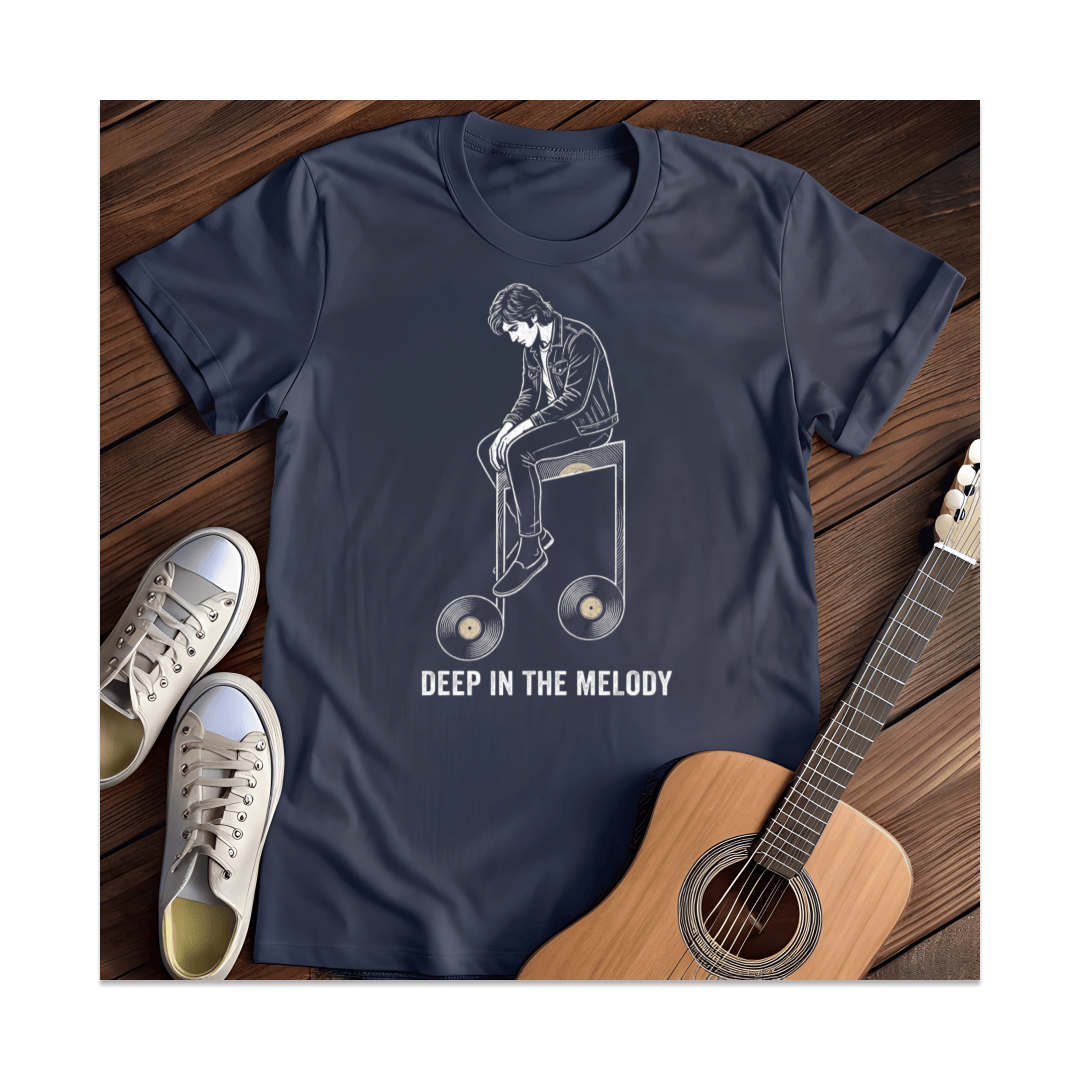Printify T-Shirt Navy / S Deep In The Melody T-Shirt