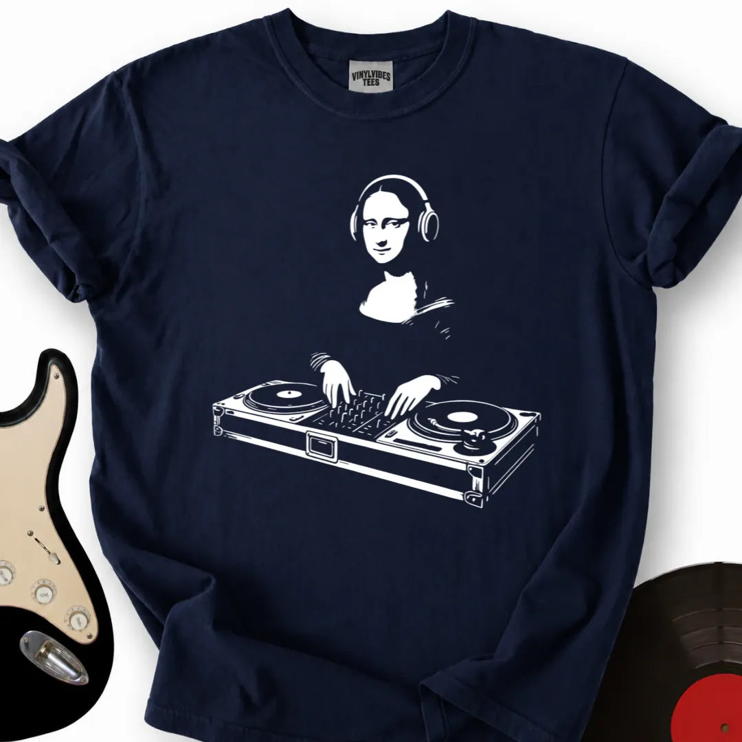 Printify T-Shirt Navy / S DJ Mona T-Shirt