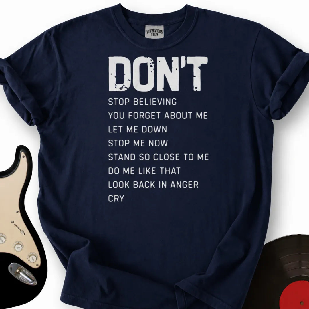 Printify T-Shirt Navy / S Don't T-Shirt