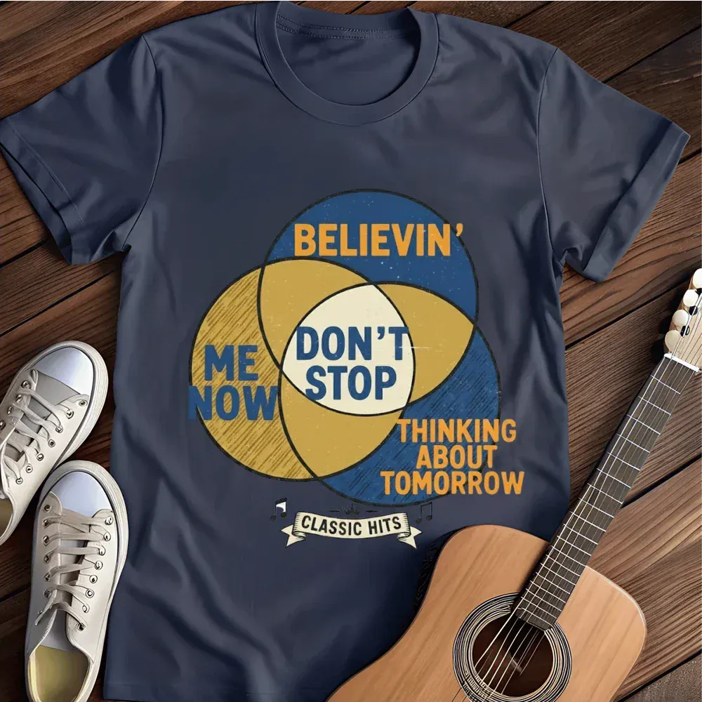 Printify T-Shirt Navy / S Dont Stop T Shirt