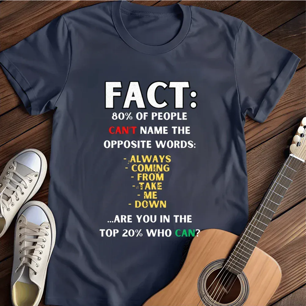 Printify T-Shirt Navy / S Facts T Shirt