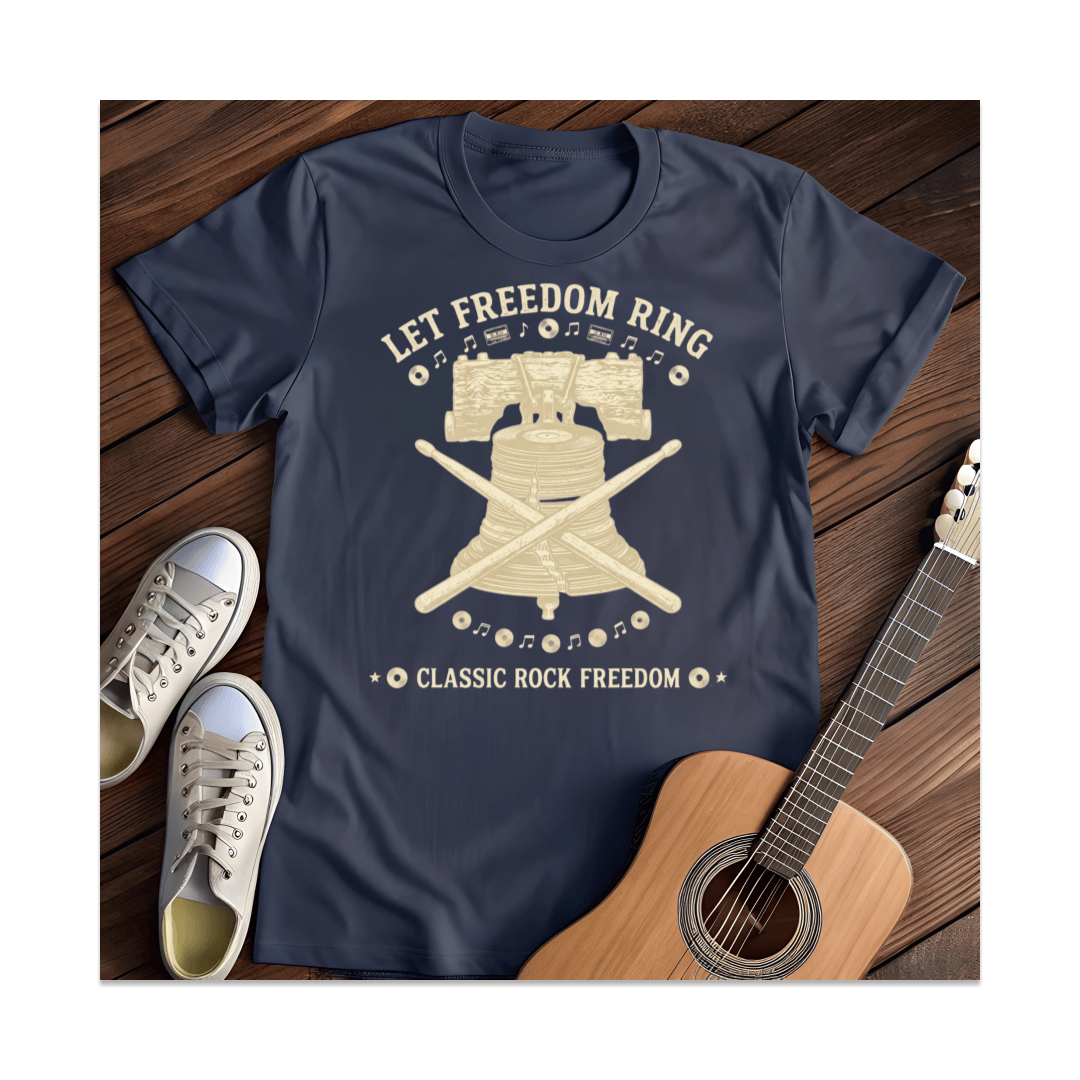 Printify T-Shirt Navy / S Freedom Ring Liberty Bell T-Shirt