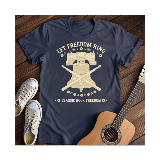 Printify T-Shirt Navy / S Freedom Ring Liberty Bell T-Shirt