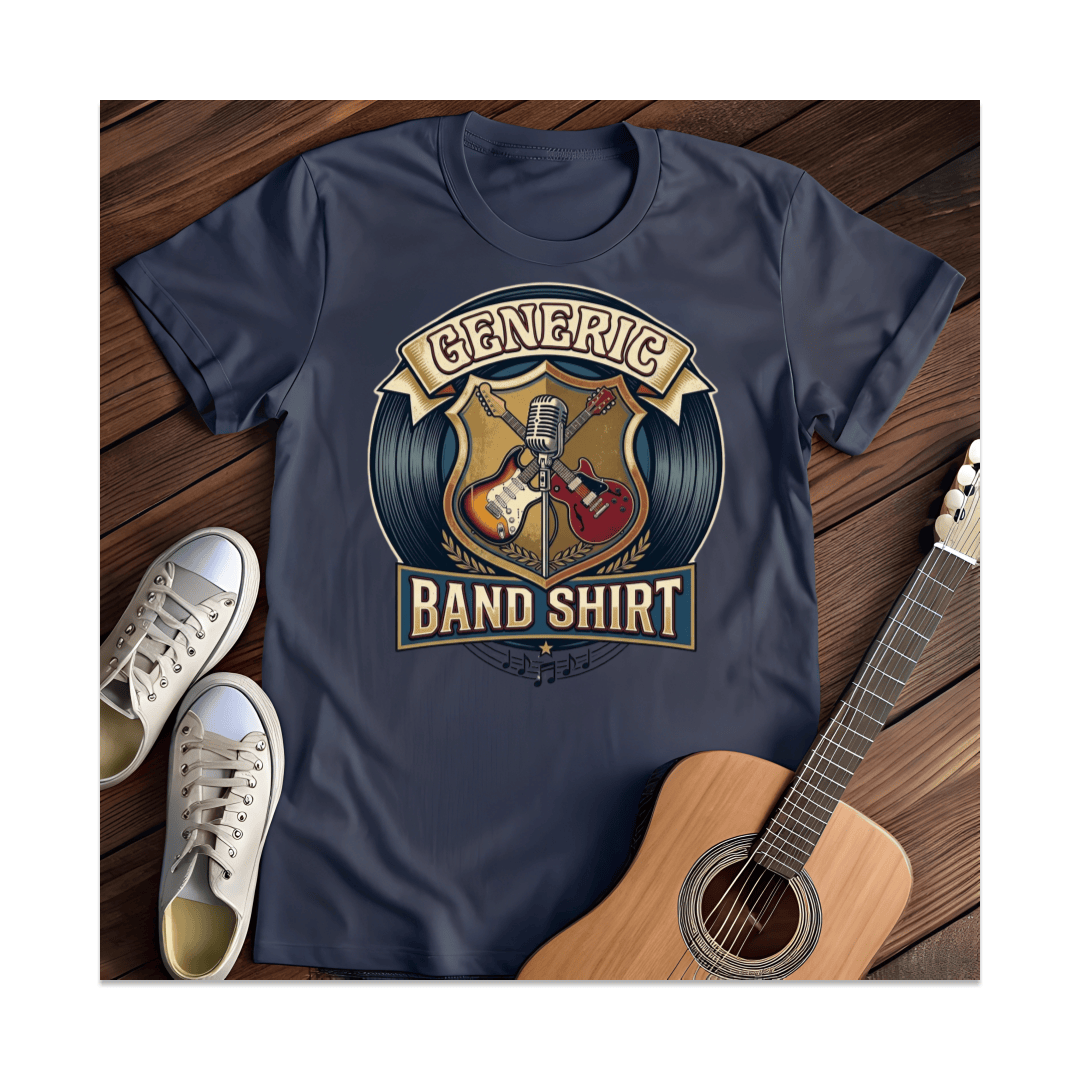 Printify T-Shirt Navy / S Generic Band T-Shirt