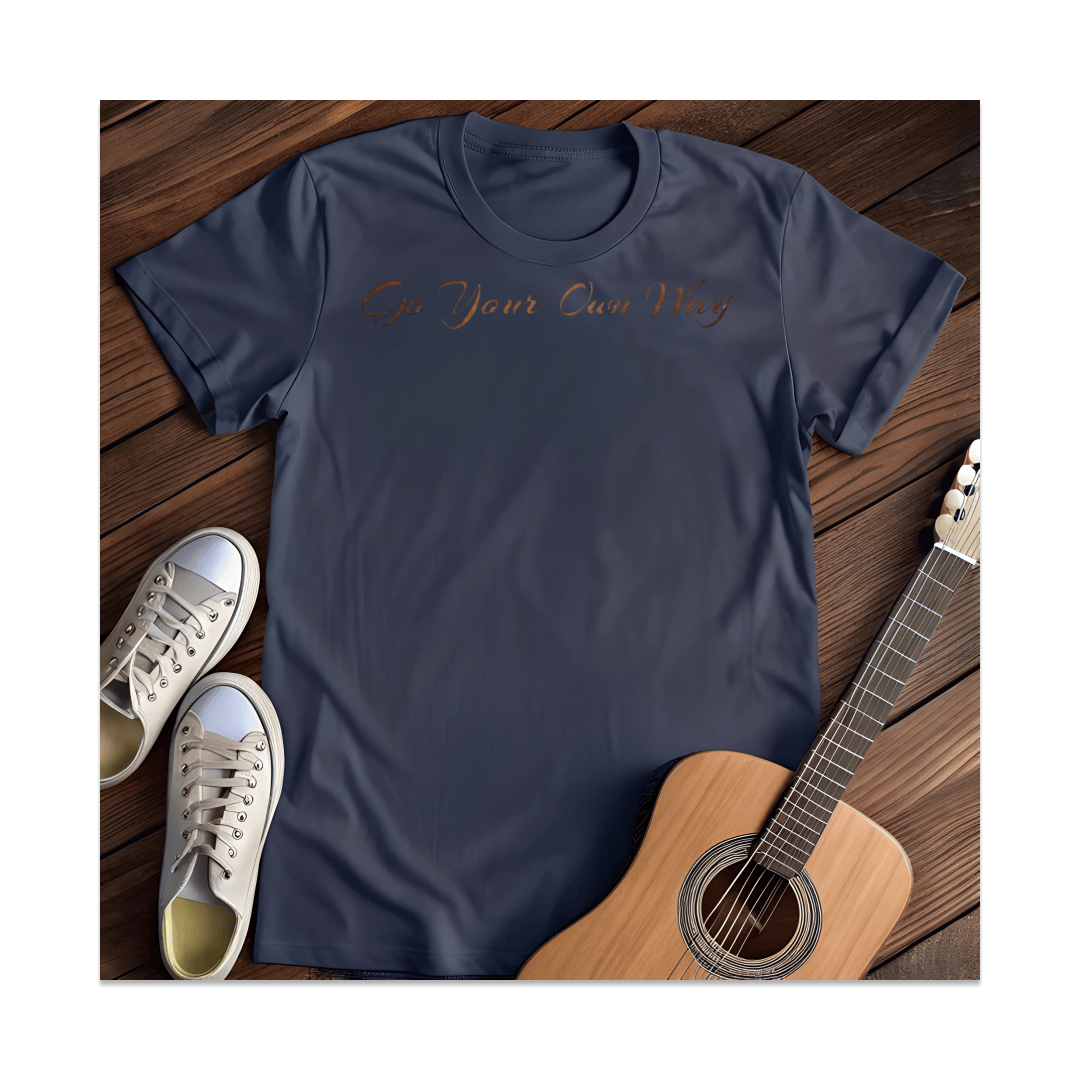 Printify T-Shirt Navy / S Go Your Own Way T-Shirt