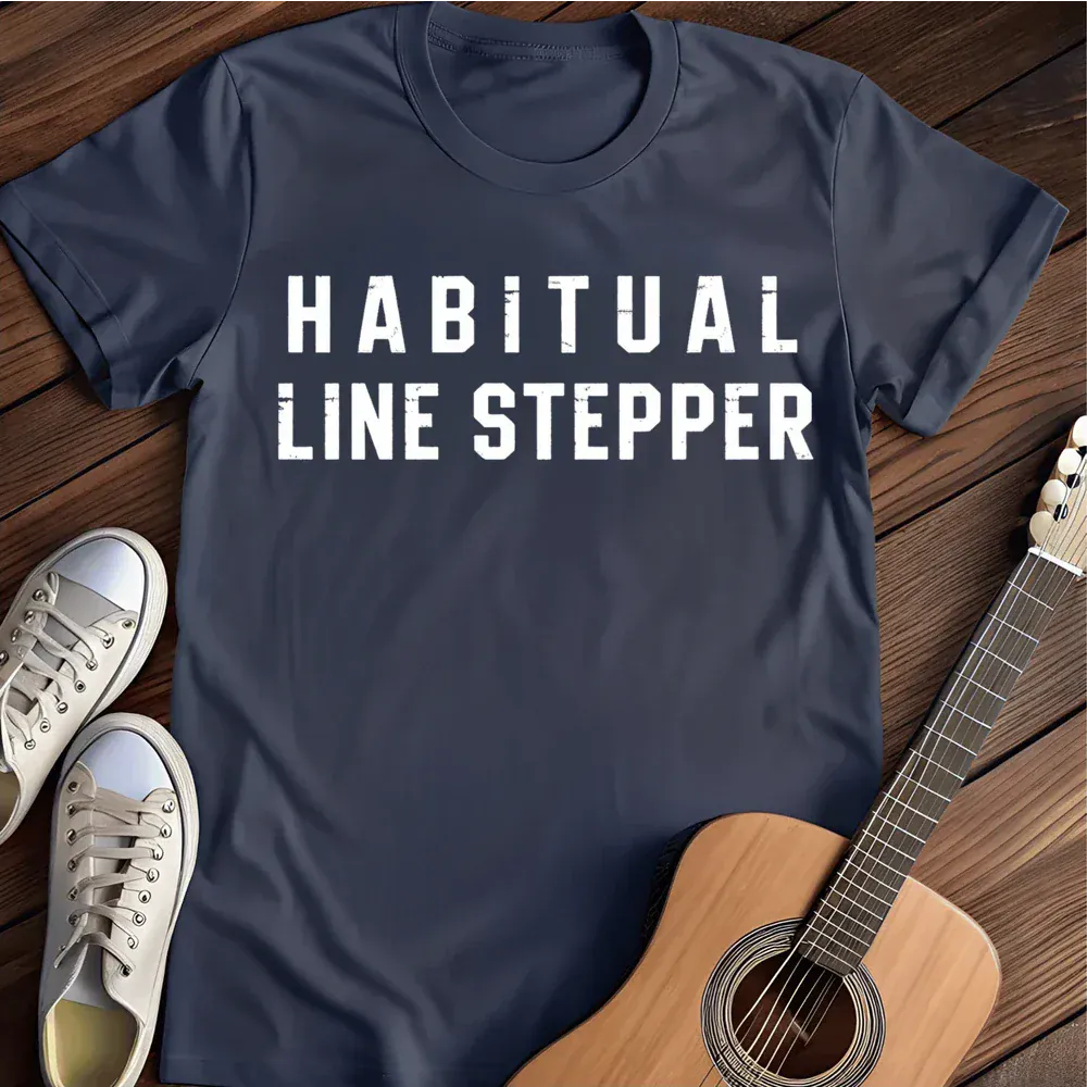 Printify T-Shirt Navy / S Habitual Line Stepper T Shirt