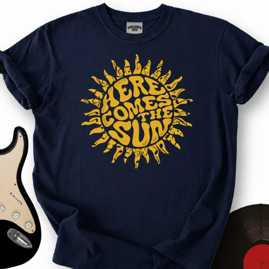 Printify T-Shirt Navy / S Here Comes T-Shirt