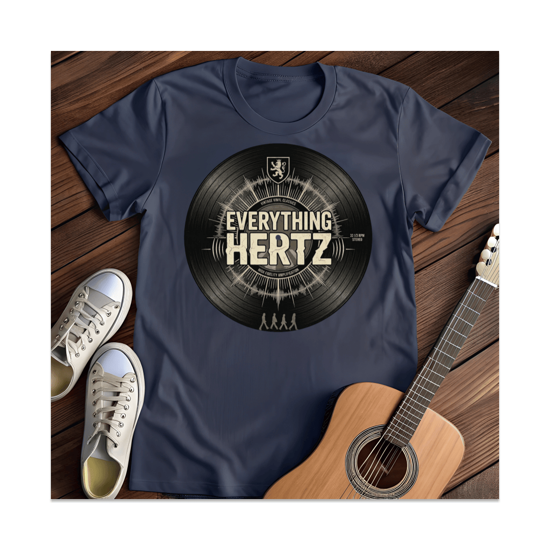 Printify T-Shirt Navy / S Hertz T-Shirt