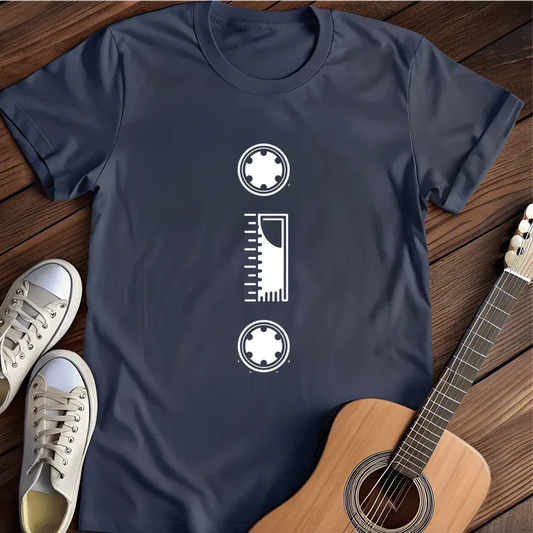 Printify T-Shirt Navy / S Human Cassette T Shirt