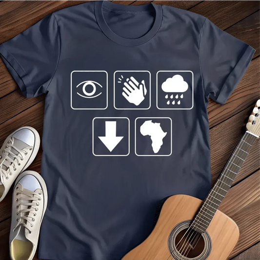 Printify T-Shirt Navy / S I Bless The Rains Down In Africa Ii T Shirt