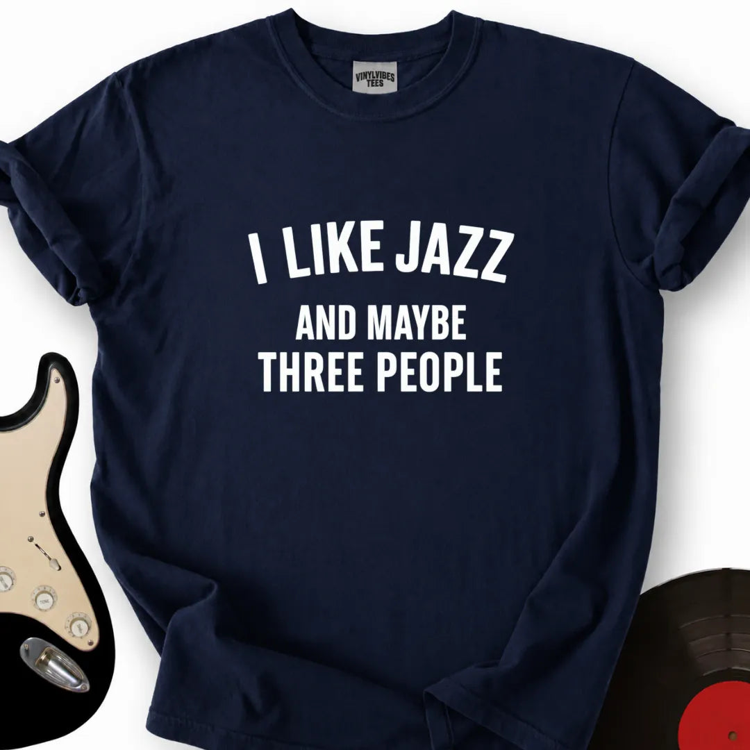 Printify T-Shirt Navy / S I Like Jazz T-Shirt