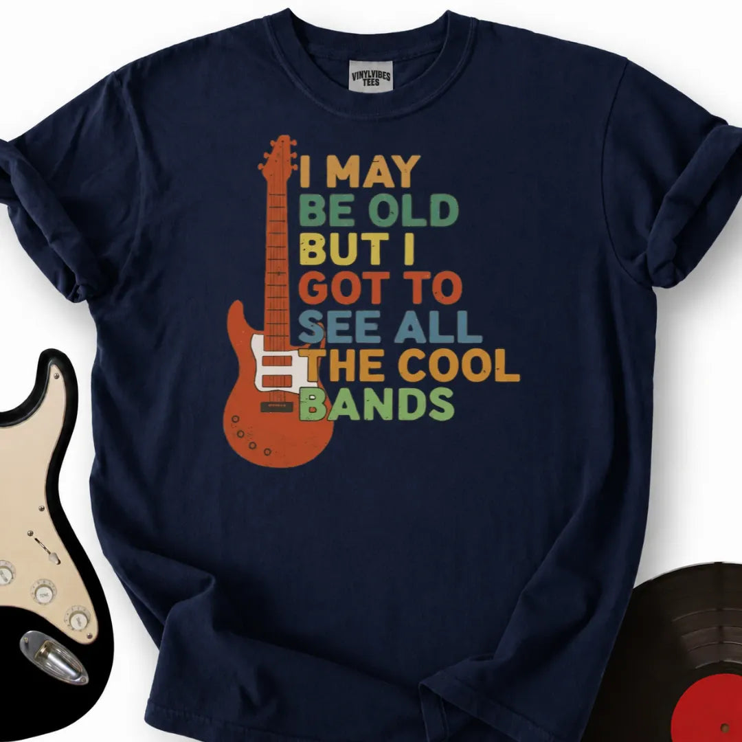 Printify T-Shirt Navy / S I May Be Old T-Shirt