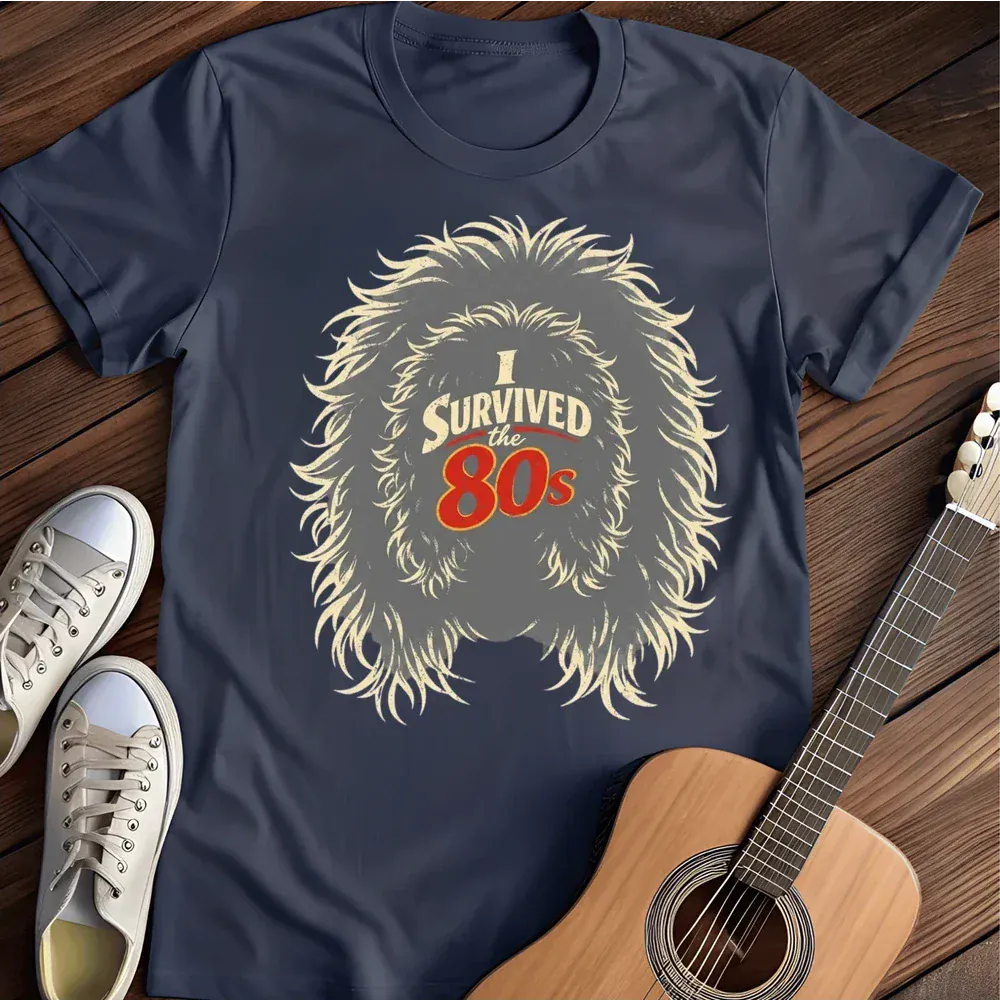 Printify T-Shirt Navy / S I Survived The 80s T Shirt