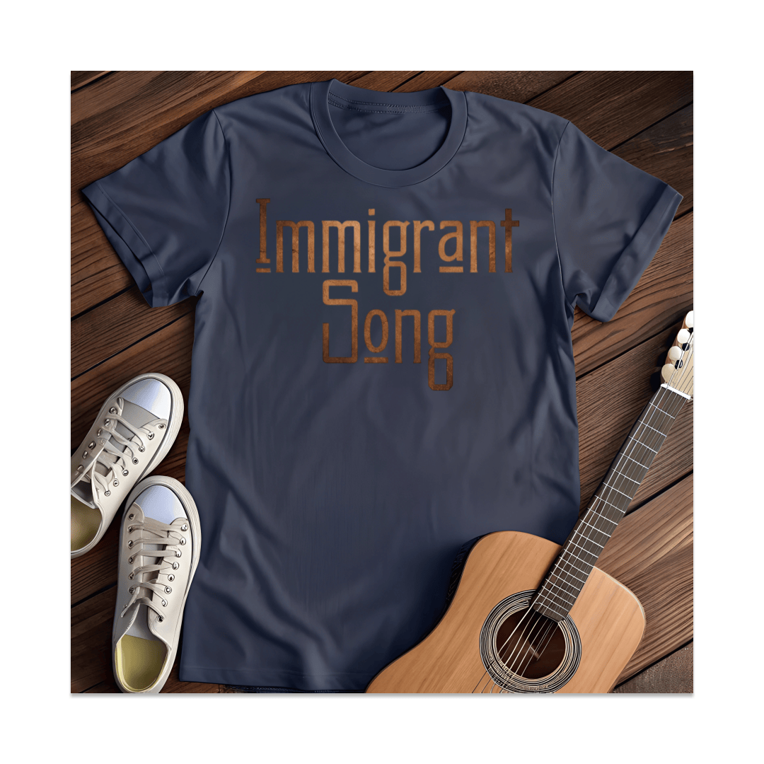 Printify T-Shirt Navy / S Immigrant Song T-Shirt