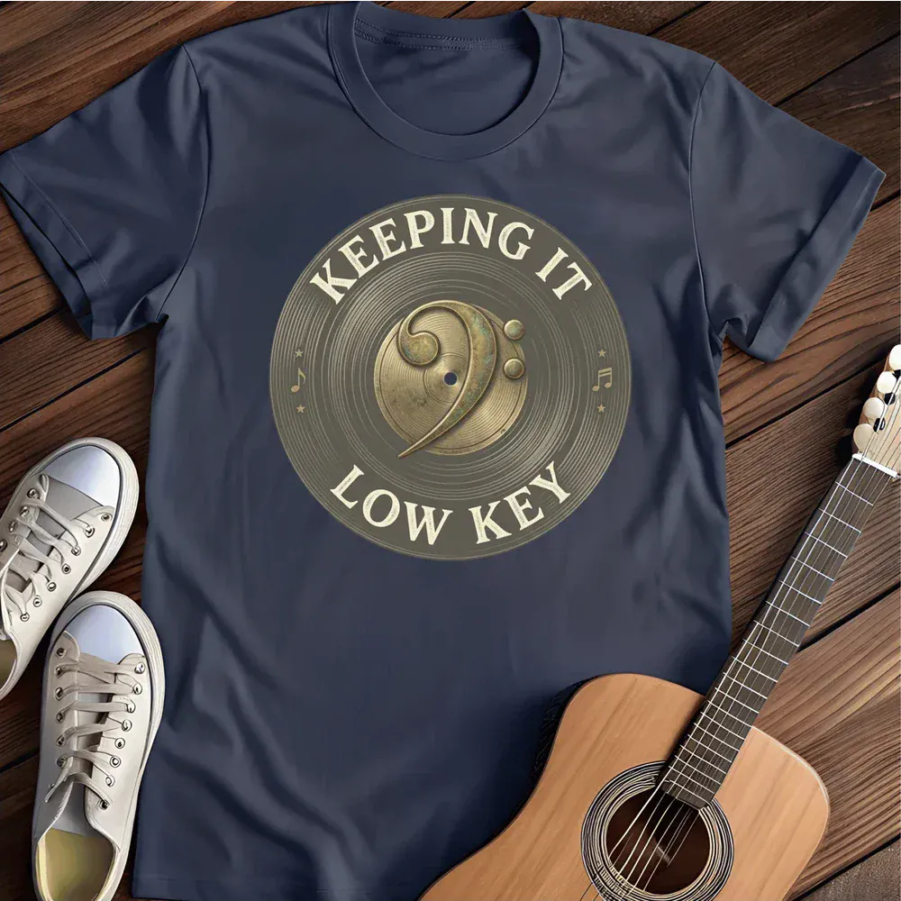Printify T-Shirt Navy / S Keeping It Low Key T Shirt