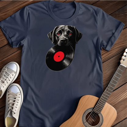Printify T-Shirt Navy / S Labrador Vinyl T Shirt