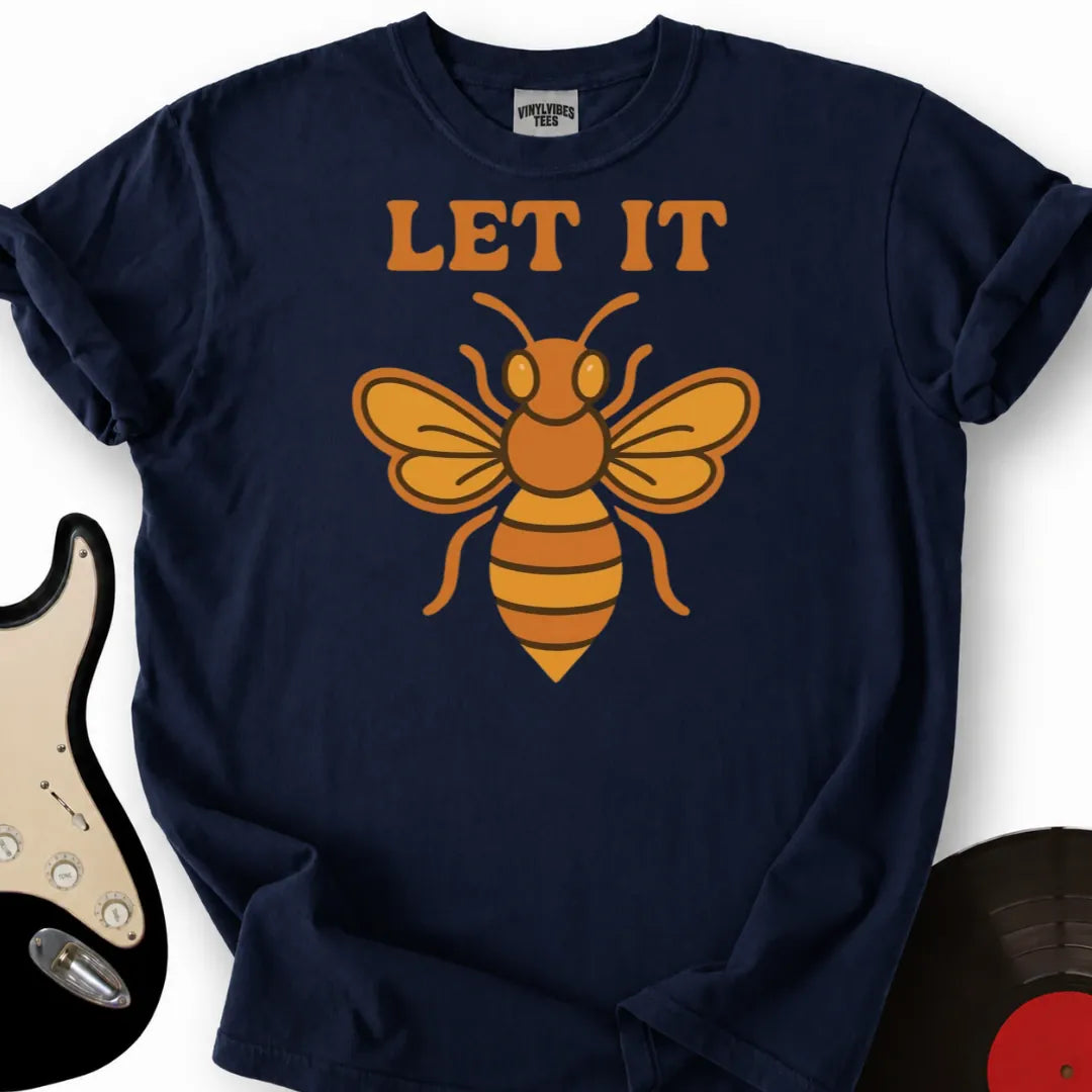 Printify T-Shirt Navy / S Let It B T-Shirt