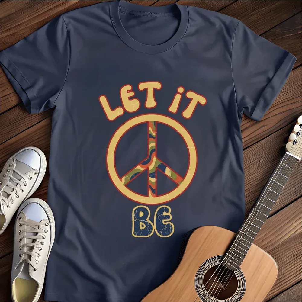 Printify T-Shirt Navy / S Let It Be T Shirt