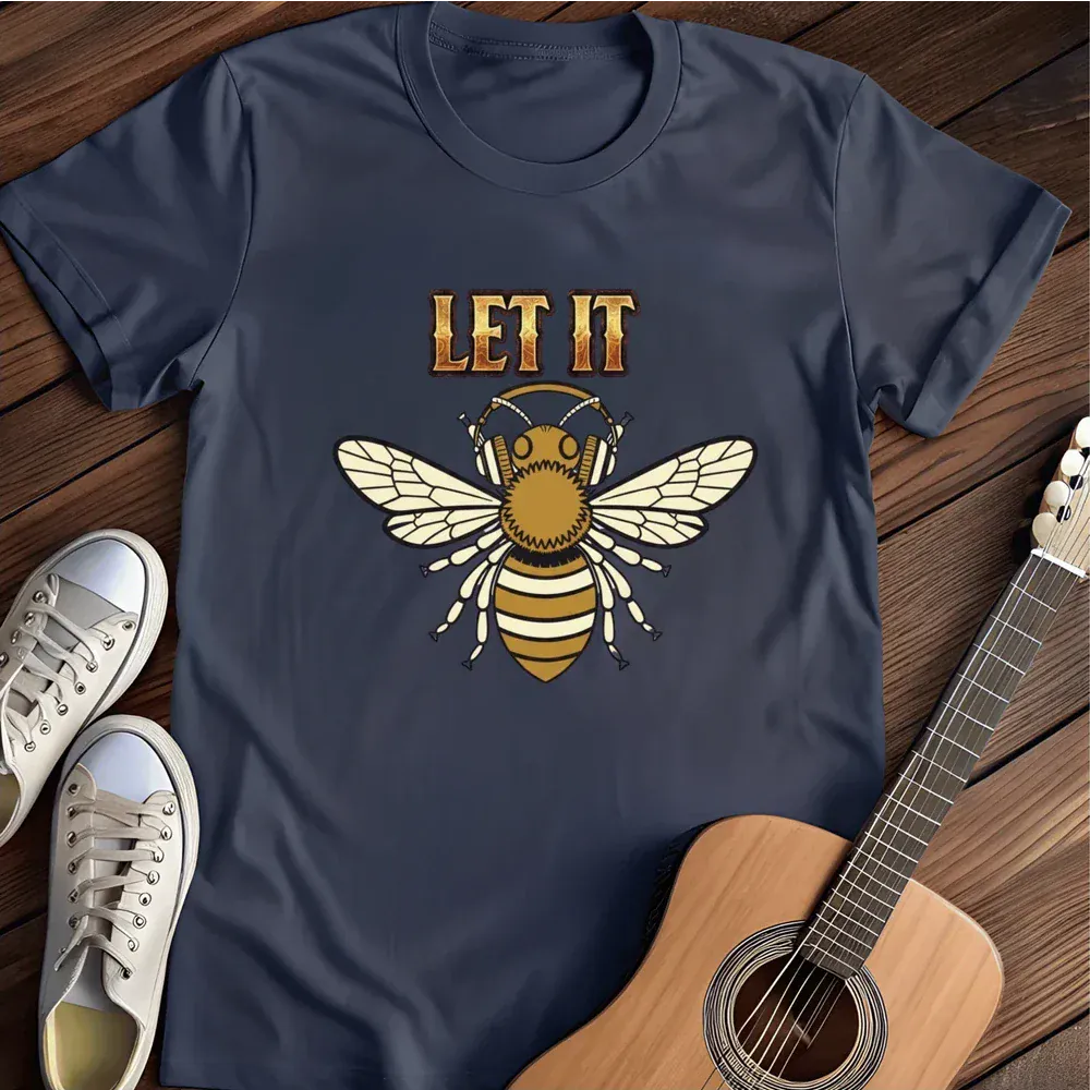 Printify T-Shirt Navy / S Let It Bee T Shirt