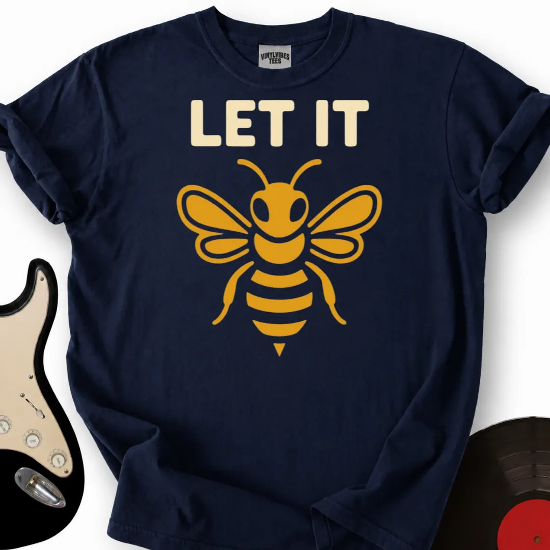 Printify T-Shirt Navy / S Let It T-Shirt