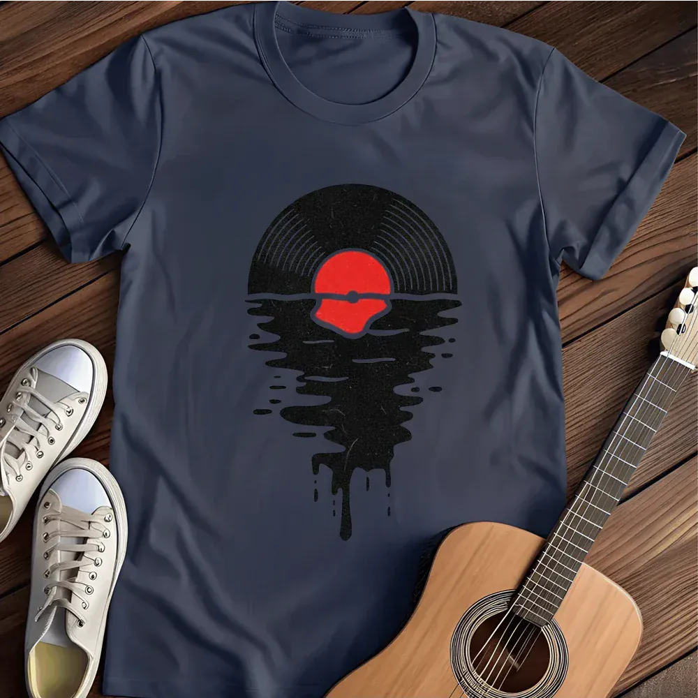 Printify T-Shirt Navy / S Melting Sunset T Shirt