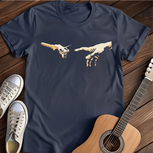 Printify T-Shirt Navy / S Michelangelo Needle T Shirt