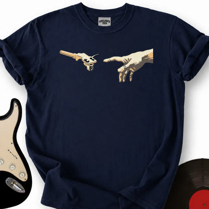 Printify T-Shirt Navy / S Michelangelo Needle T-Shirt