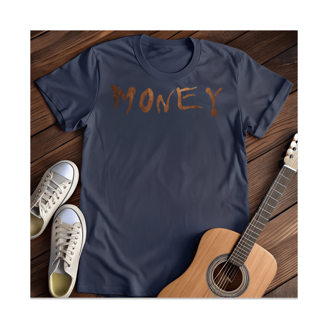 Printify T-Shirt Navy / S Money T-Shirt