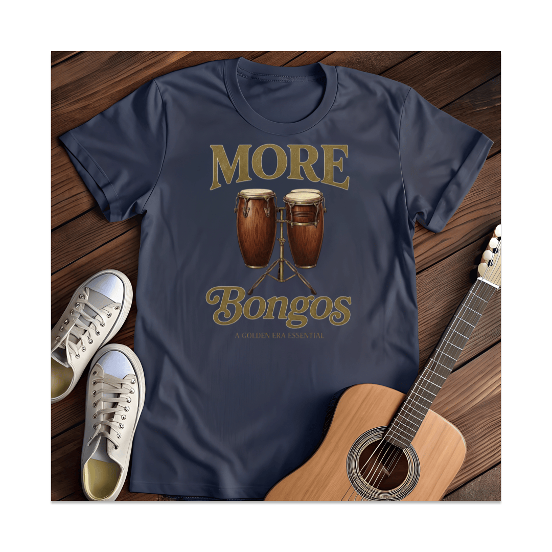 Printify T-Shirt Navy / S More Bongos Essential T-Shirt