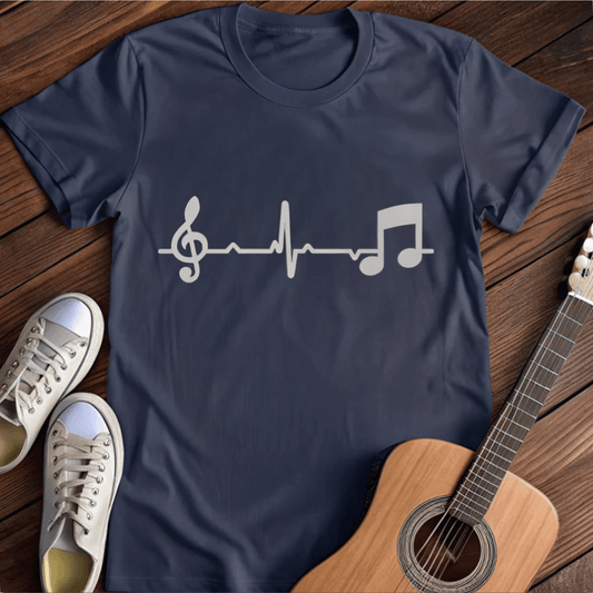 ⭐️⭐️⭐️⭐️⭐️ T-Shirt Navy / S Music Lifeline T-Shirt