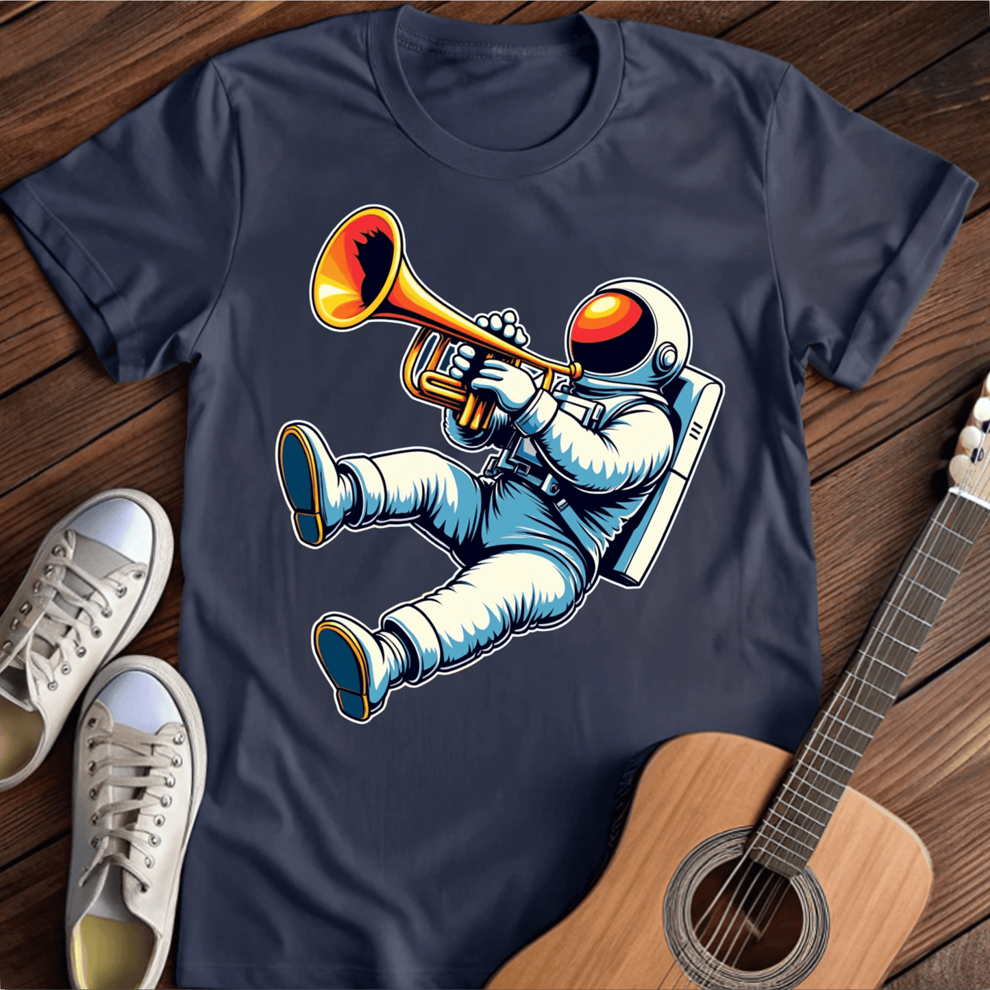 ⭐️⭐️⭐️⭐️⭐️ T-Shirt Navy / S Musical Austronaut T-Shirt