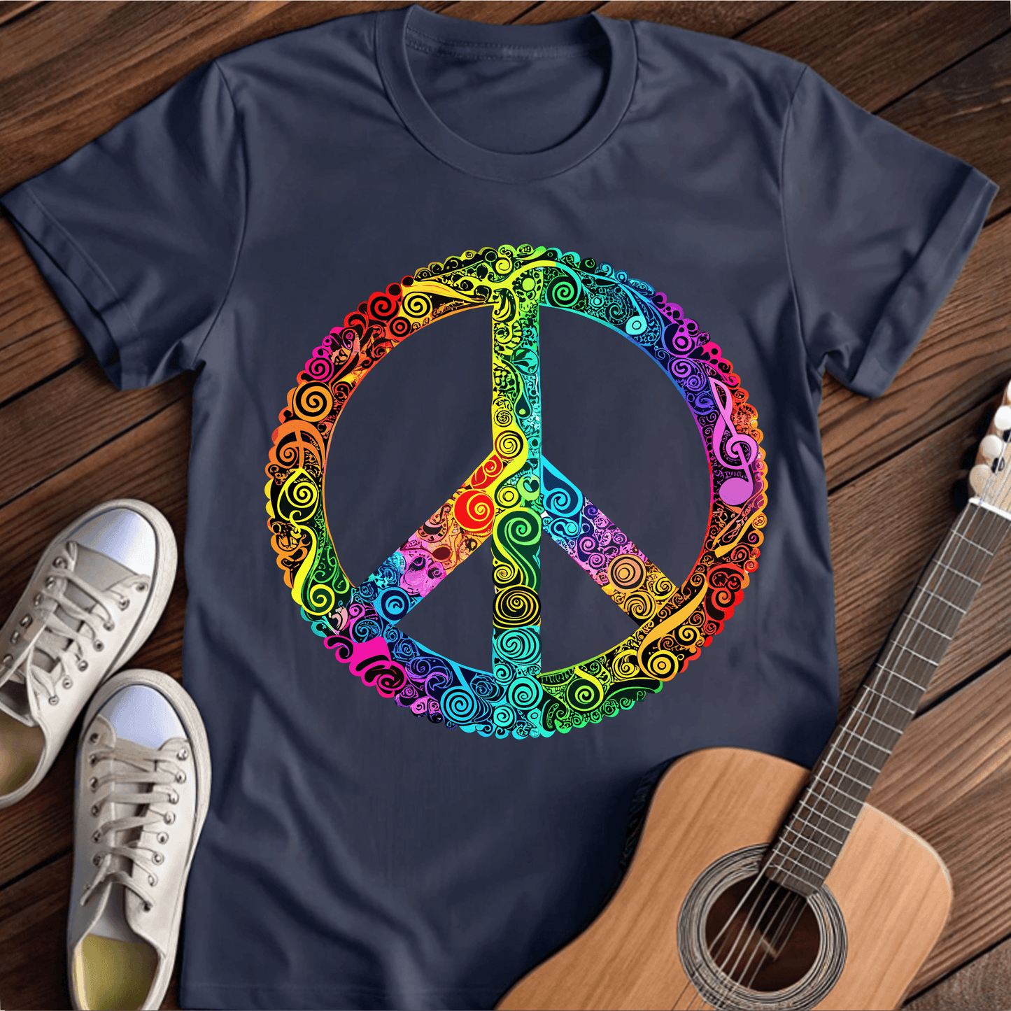 ⭐️⭐️⭐️⭐️⭐️ T-Shirt Navy / S Musical Peace T-Shirt